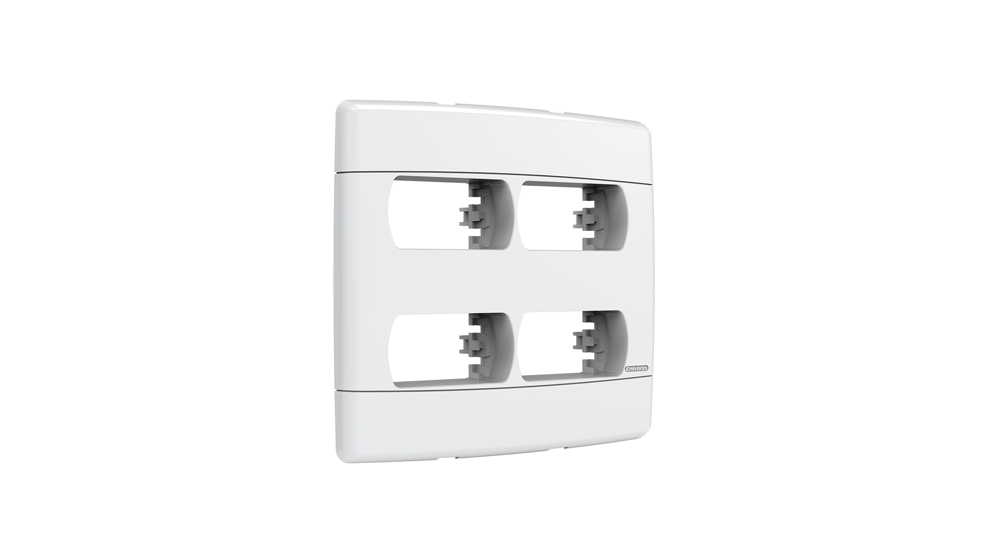 Placa-suporte 4x4" 2+2 módulos distanciados