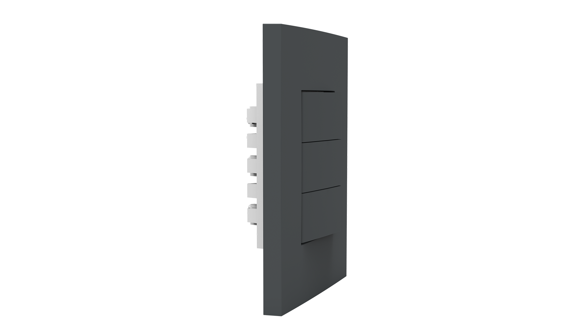 Conjunto interruptor 3 teclas simples 10a 250v~