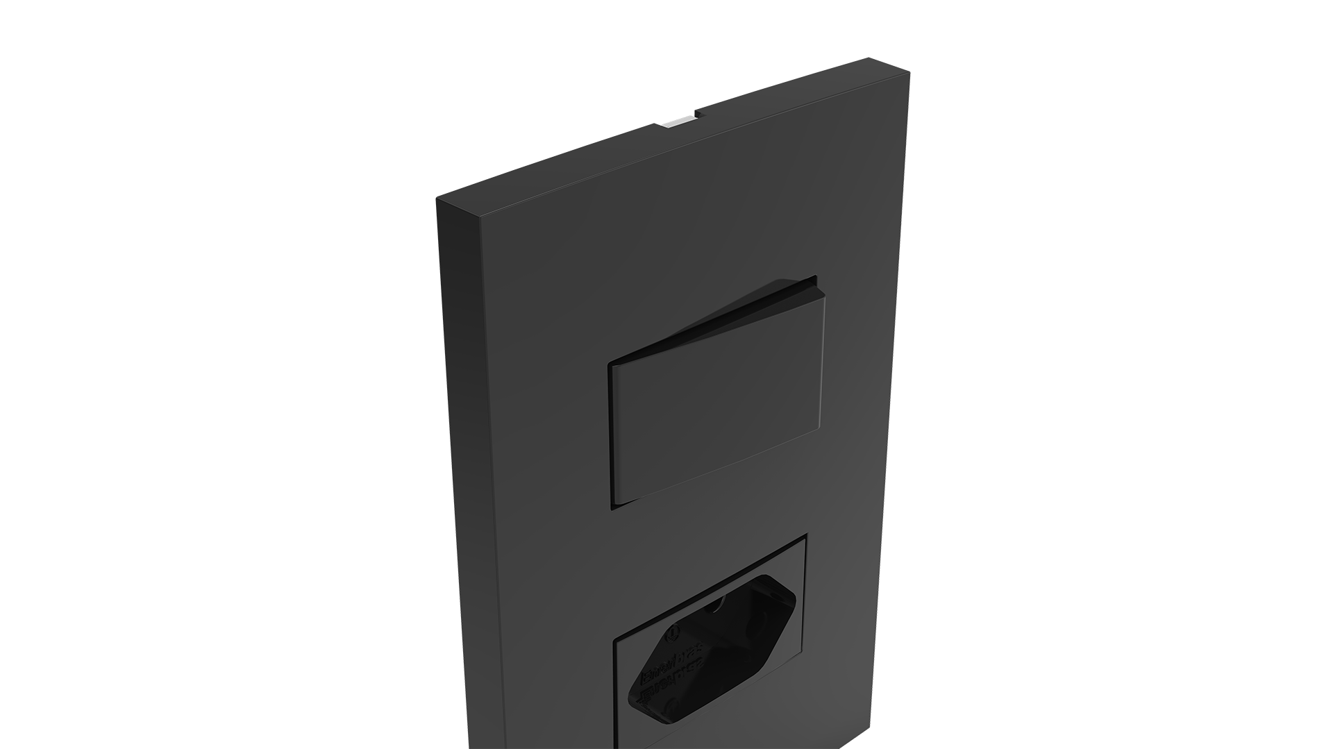 Conjunto interruptor 1 tecla simples + tomada 10a