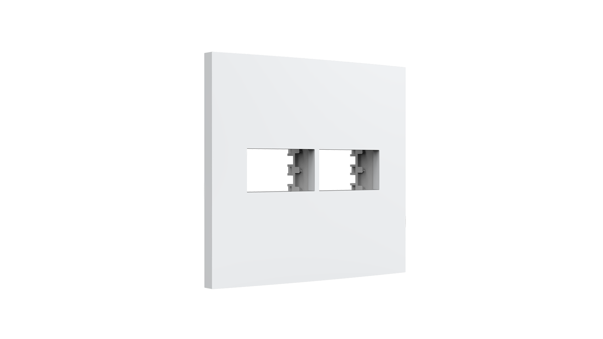 Conjunto placa + suporte com 1+1 módulos 4x4"