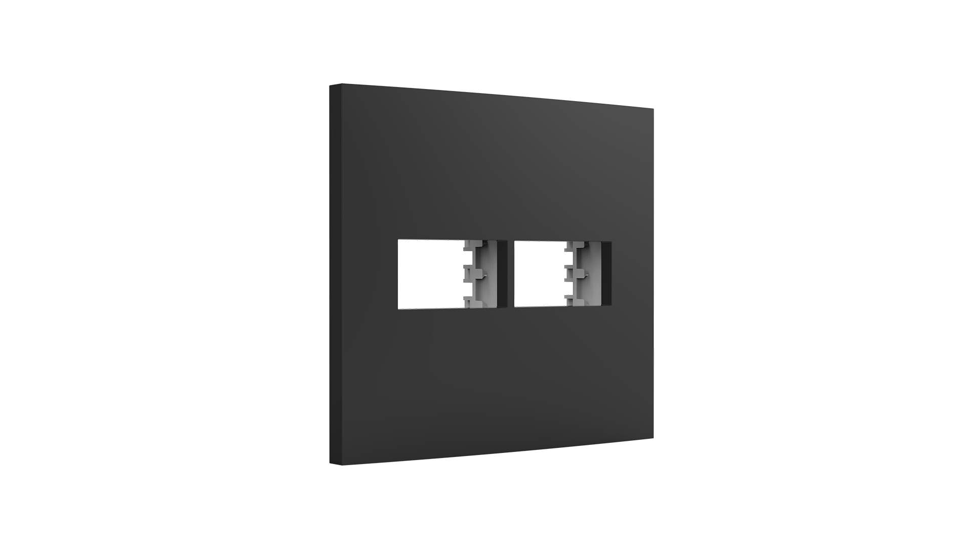 Conjunto placa + suporte com 1+1 módulos 4x4"