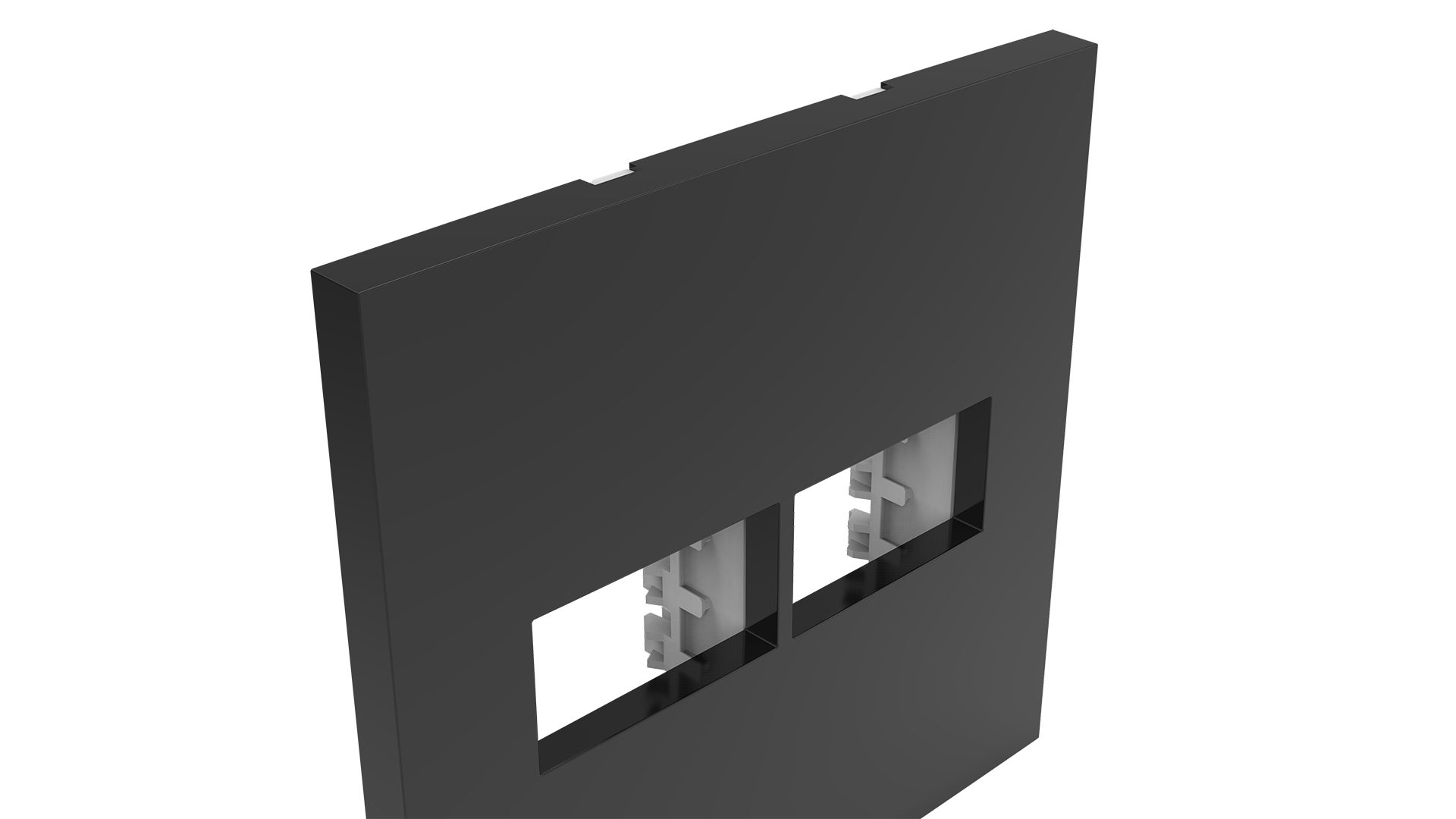 Conjunto placa + suporte com 1+1 módulos 4x4"