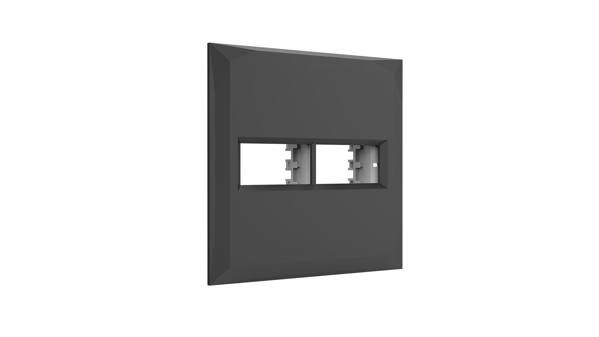Conjunto placa 1+1 módulos + suporte 4x4"