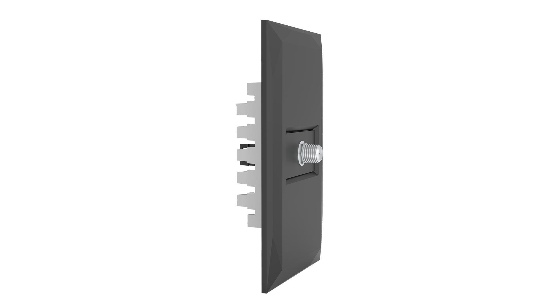 Conjunto tomada coaxial / antena de tv