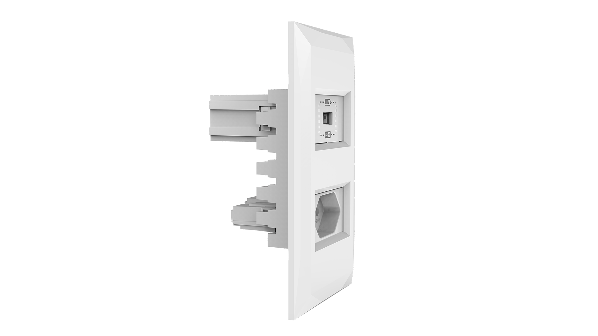 Conjunto tomada para recarga usb + tomada 10a