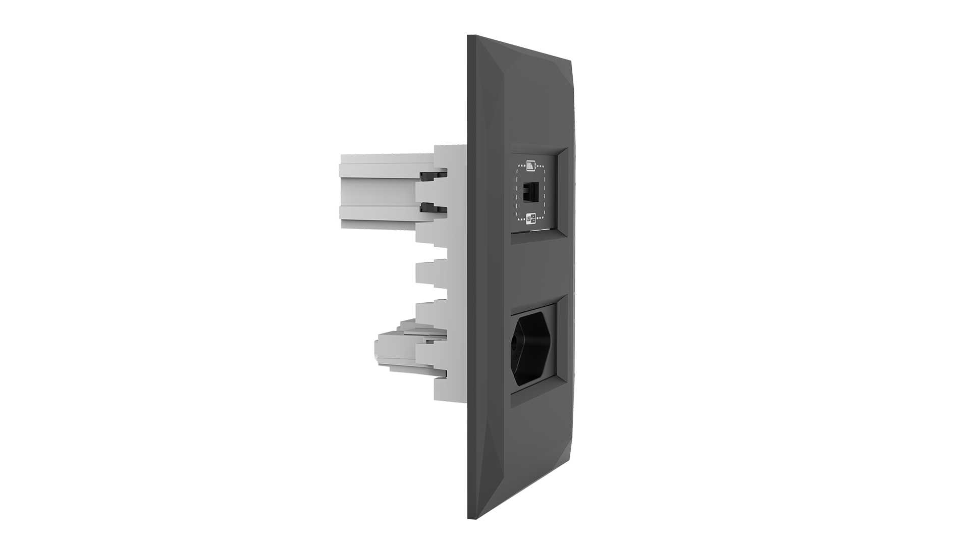 Conjunto tomada para recarga usb + tomada 10a