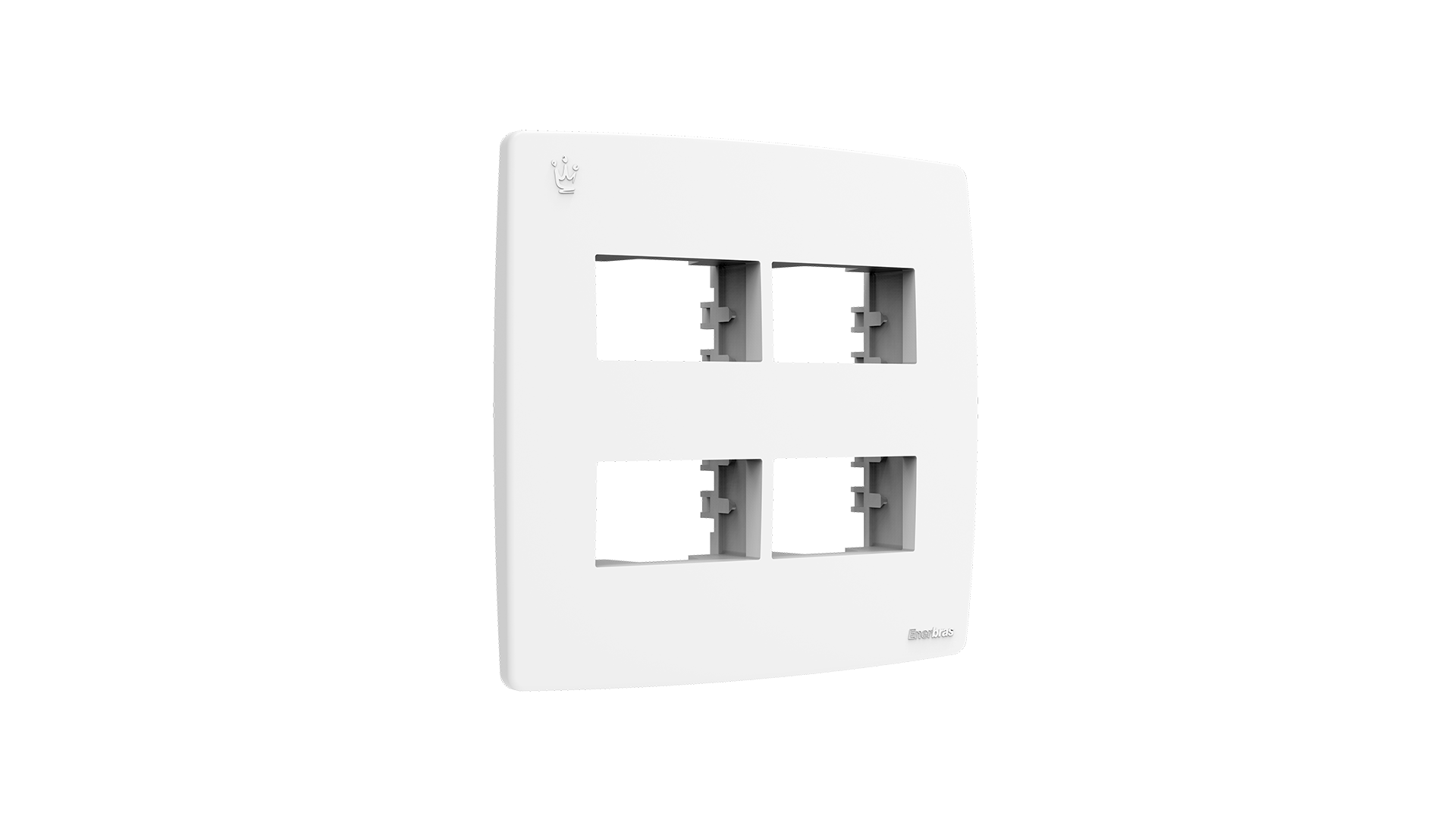 Conjunto placa + suporte com 2+2 módulos distanciados 4x4"