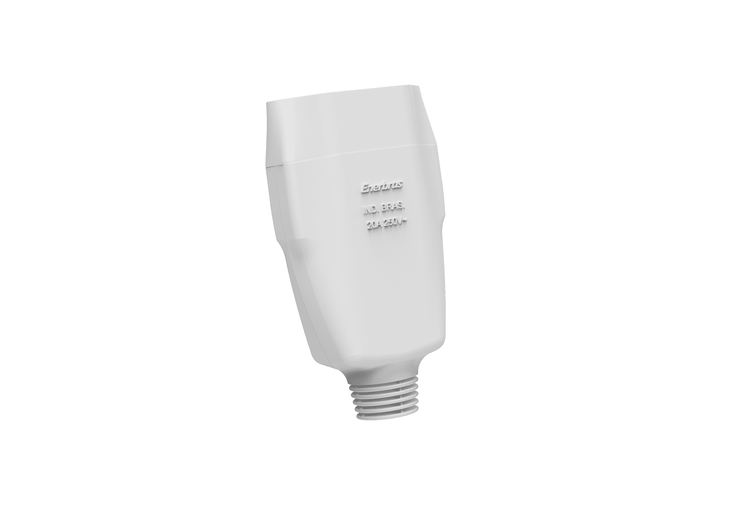 Tomada móvel 2A 20A branca embalagem flowpack