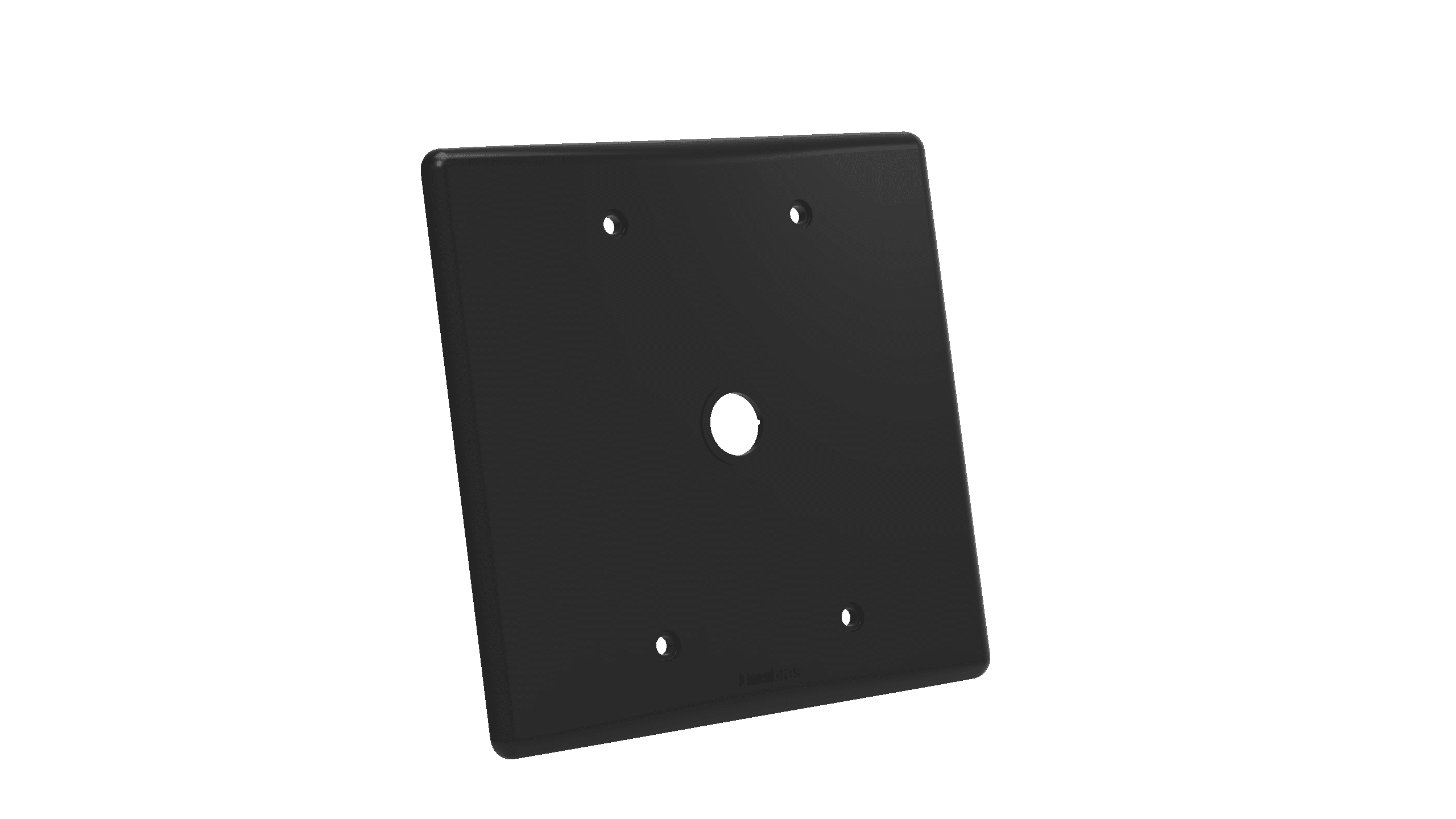 Placa 4x4"cega + saída de fio ø1/2"