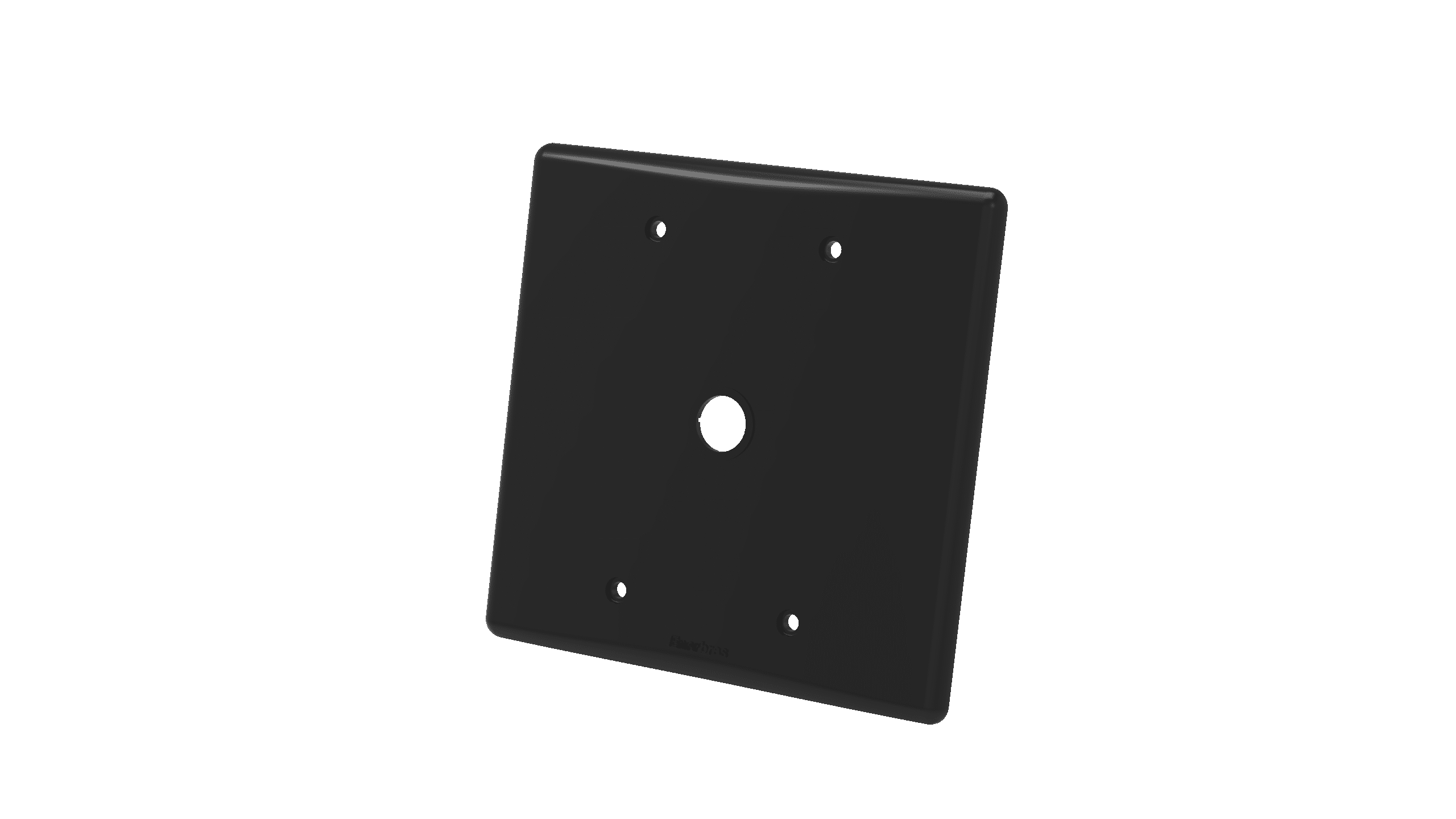 Placa 4x4"cega + saída de fio ø1/2"