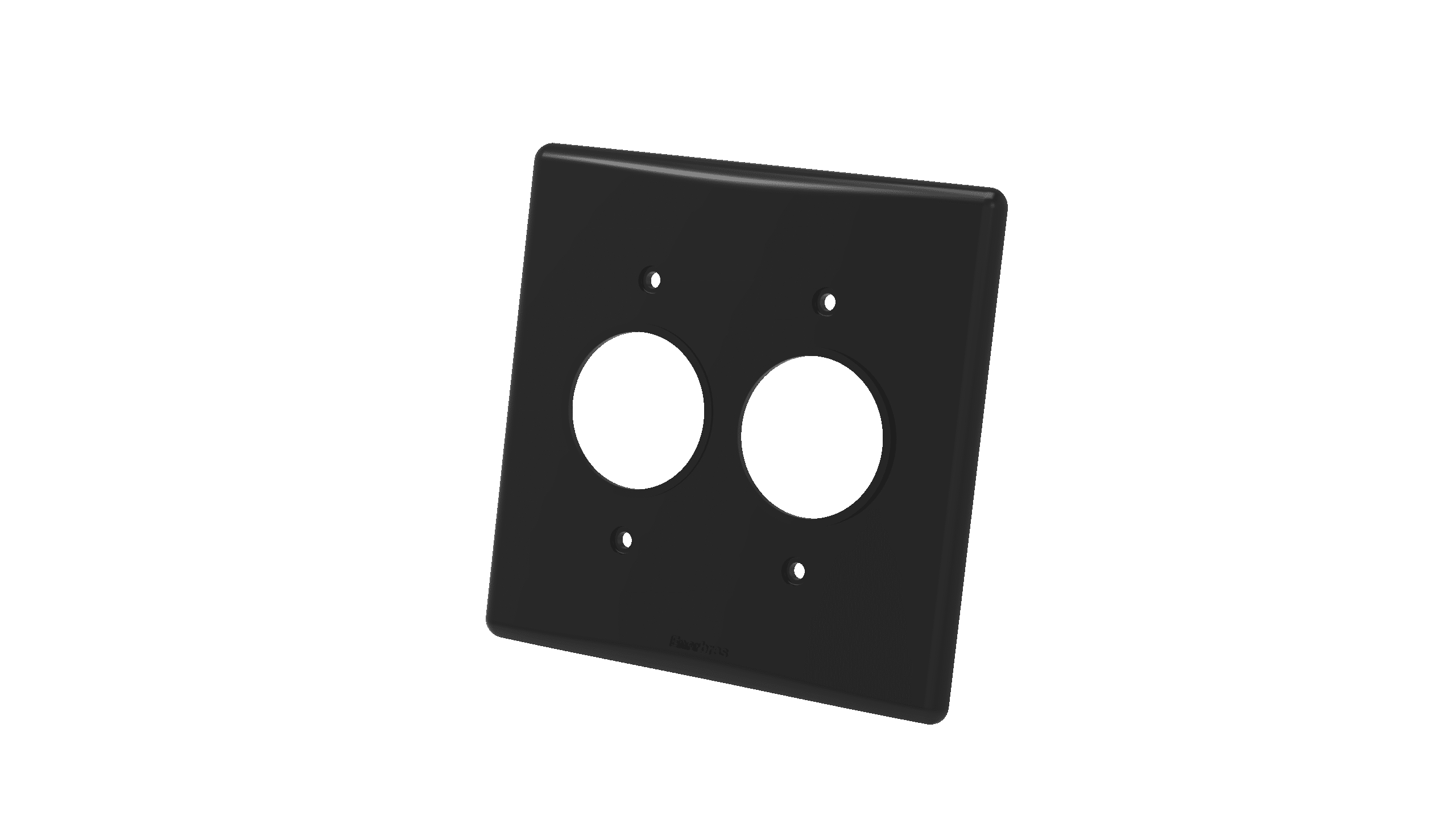 Placa 4x4" 1+1 posto redondo