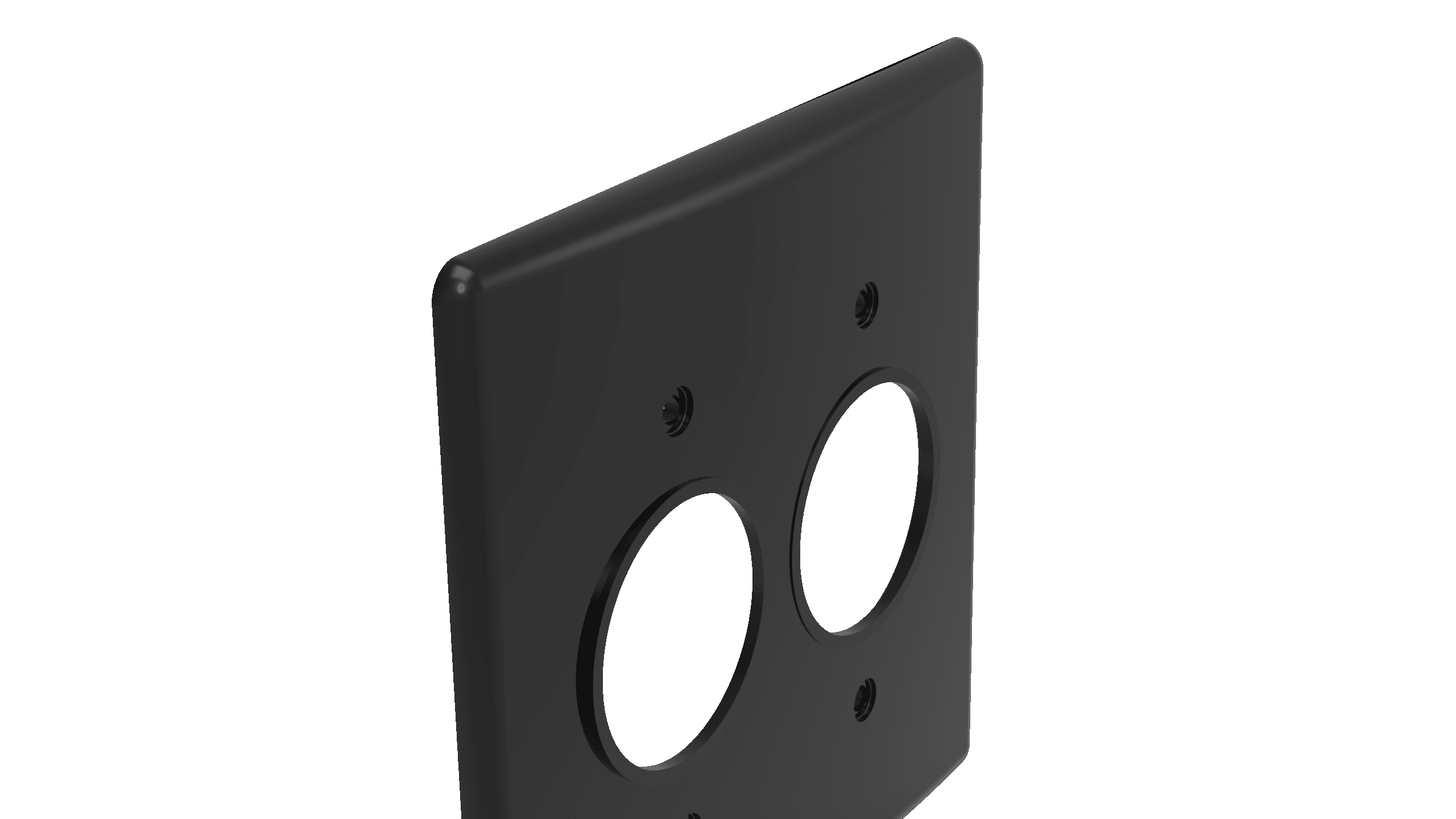 Placa 4x4" 1+1 posto redondo
