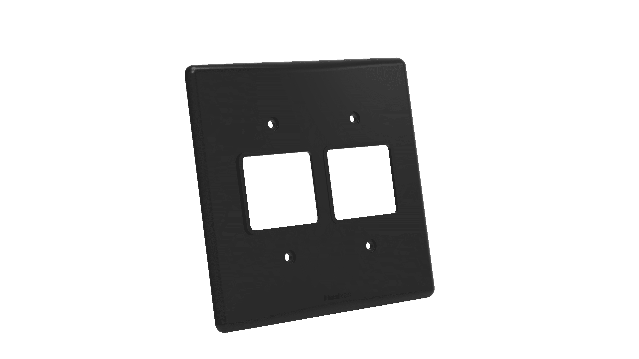 Placa 4x4" 2+2 módulos