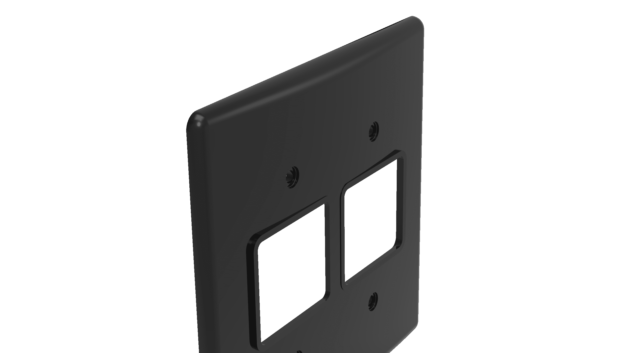 Placa 4x4" 2+2 módulos
