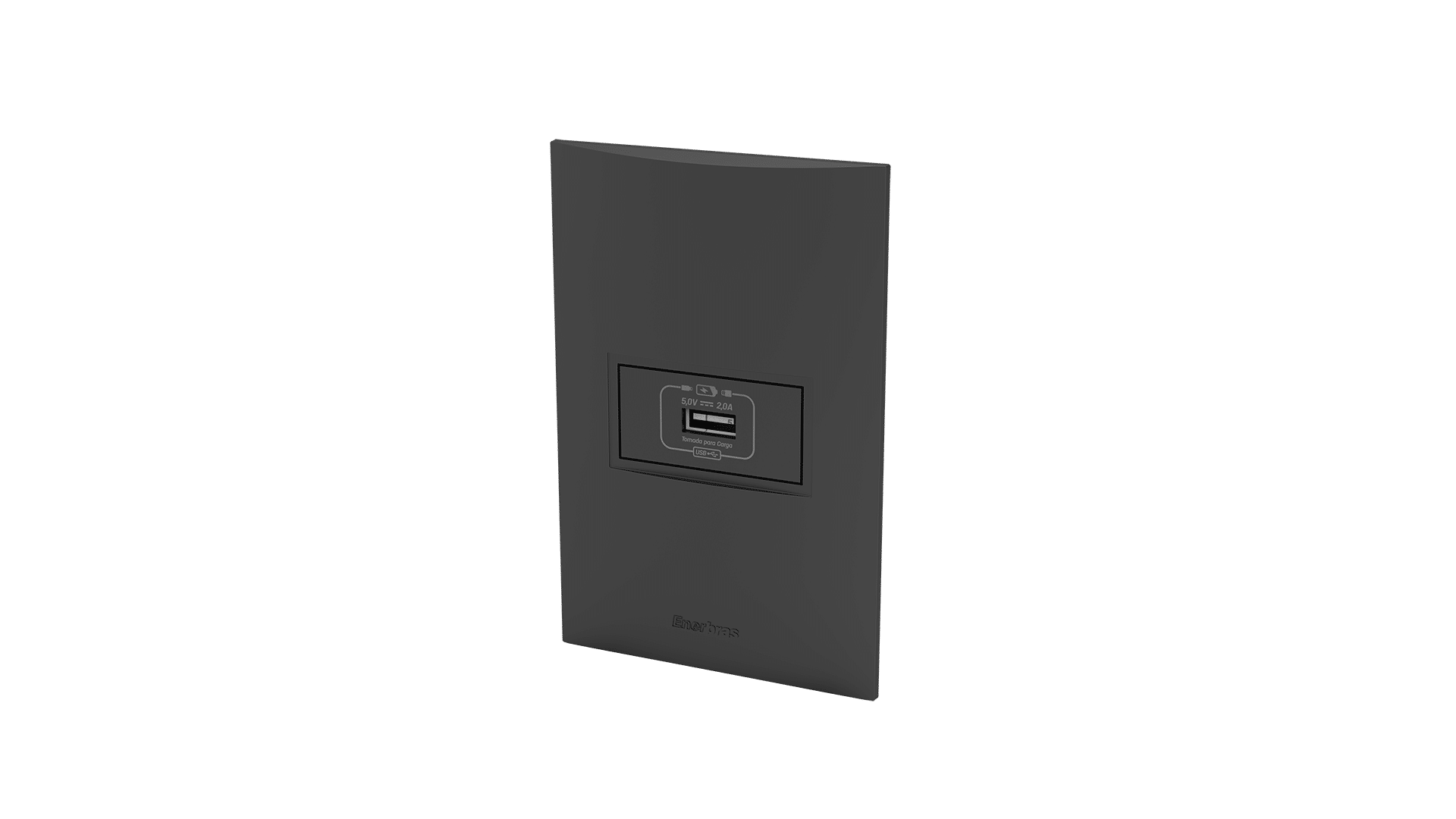 Conjunto tomada recarga USB