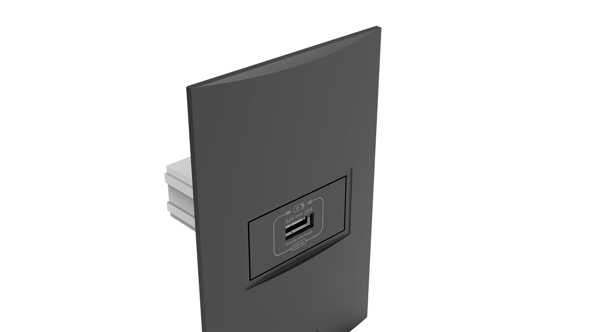 Conjunto tomada recarga USB