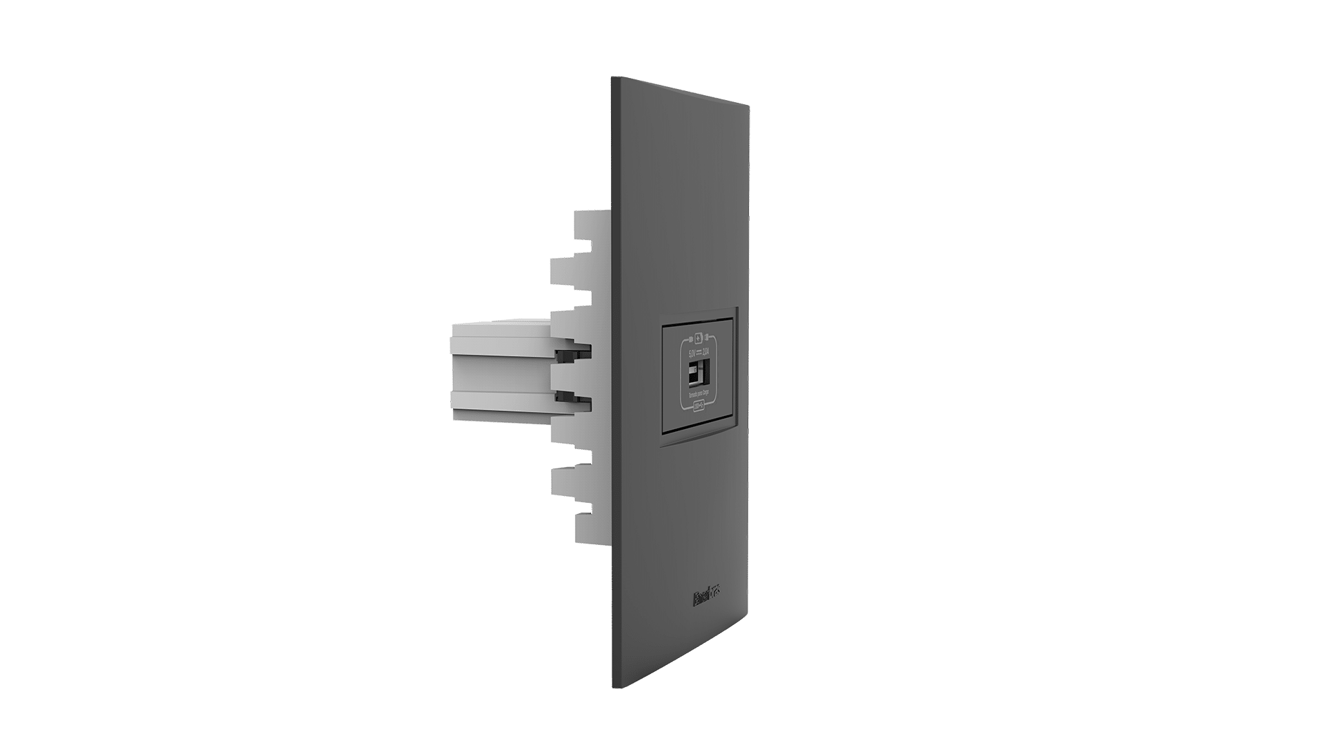 Conjunto tomada recarga USB