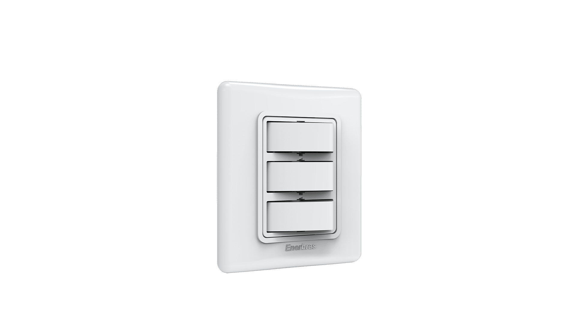 Conjunto interruptor 3 teclas simples