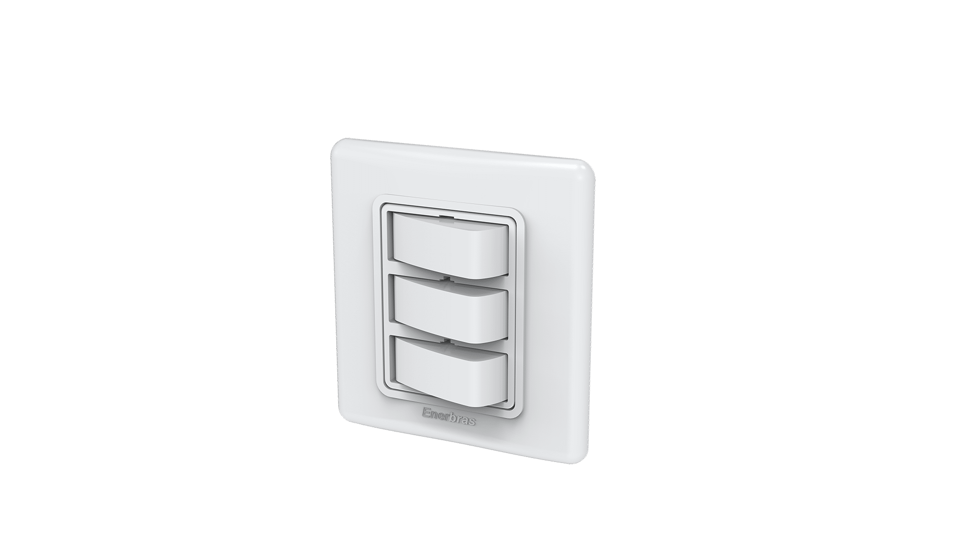 Conjunto interruptor 3 teclas simples