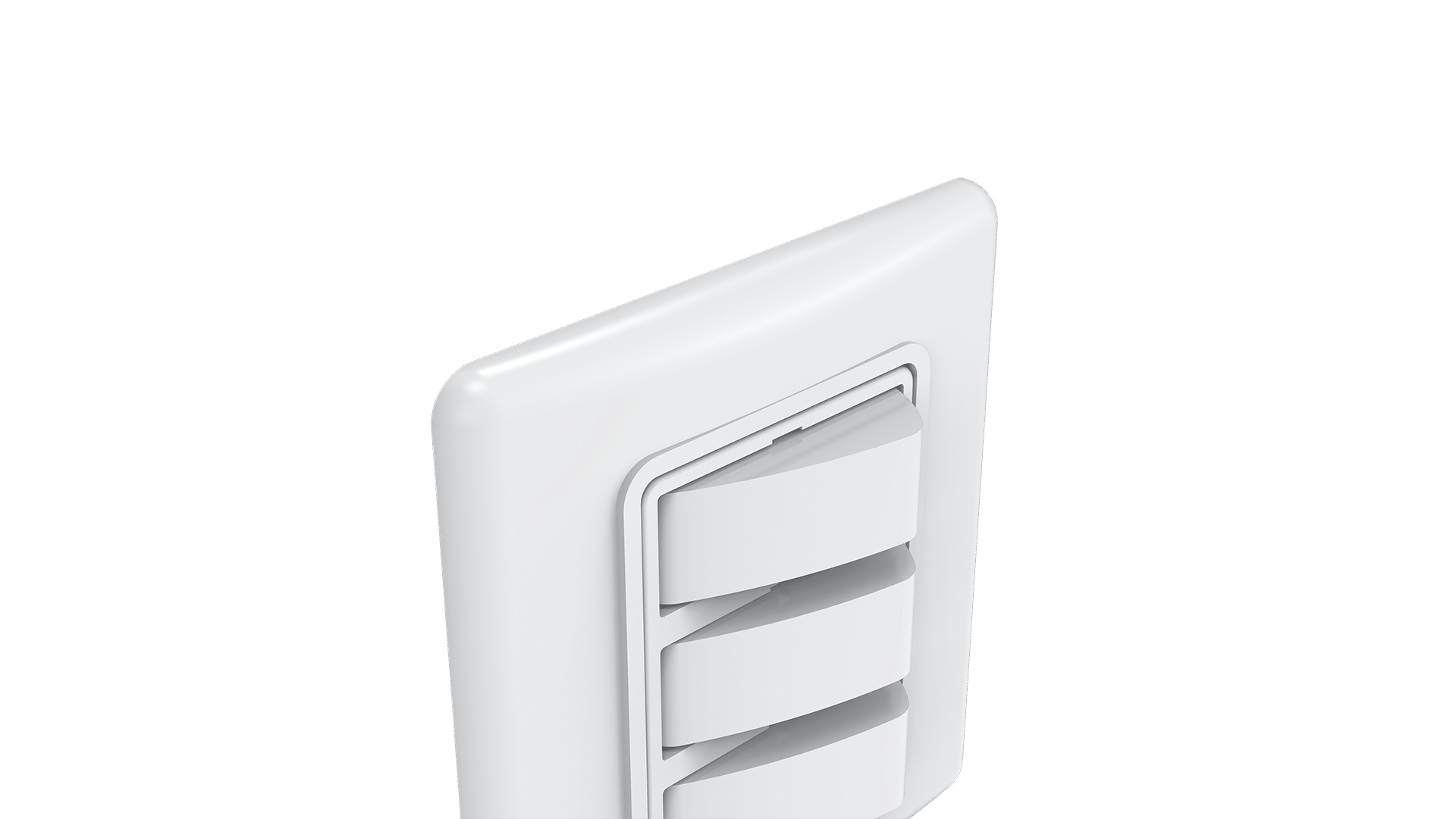 Conjunto interruptor 3 teclas simples