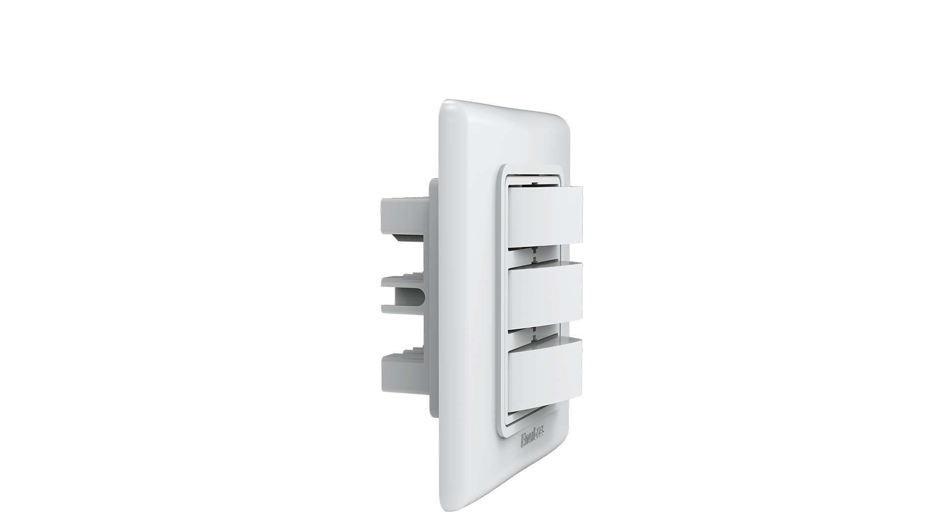 Conjunto interruptor 3 teclas simples