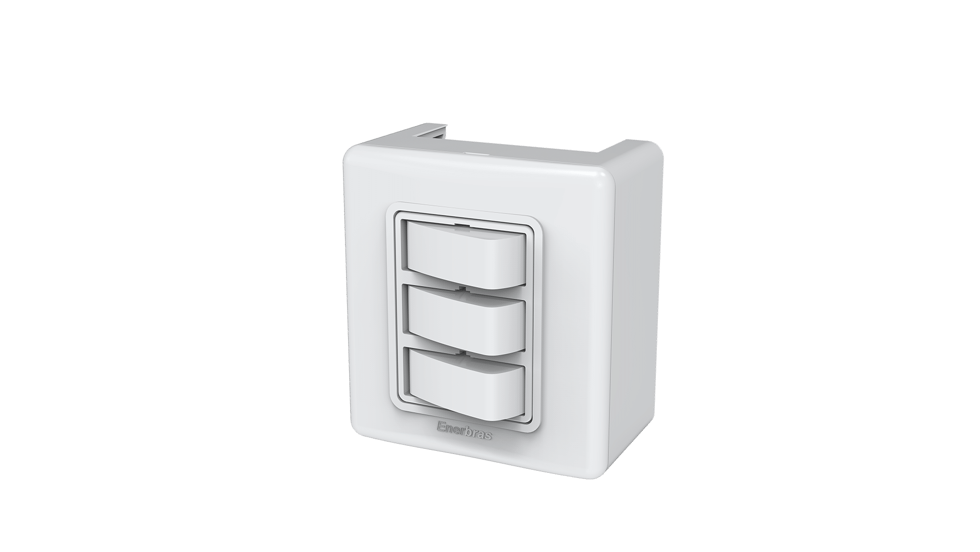 Conjunto interruptor 3 teclas simples