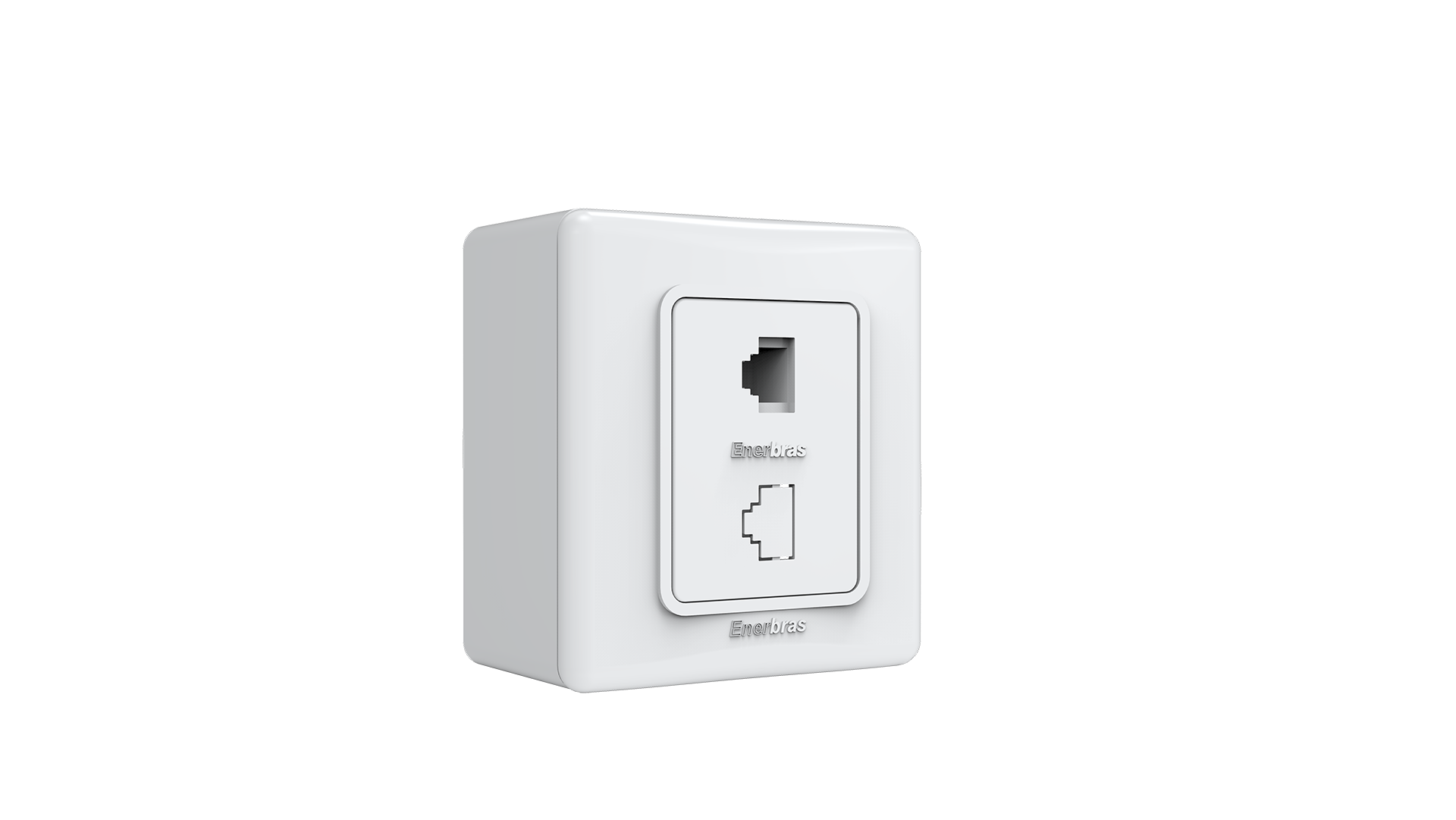 Conjunto tomada RJ-45 CAT. 5E
