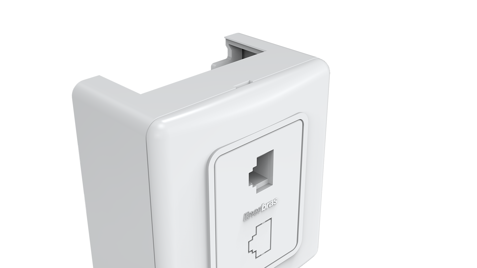 Conjunto tomada RJ-45 CAT. 5E