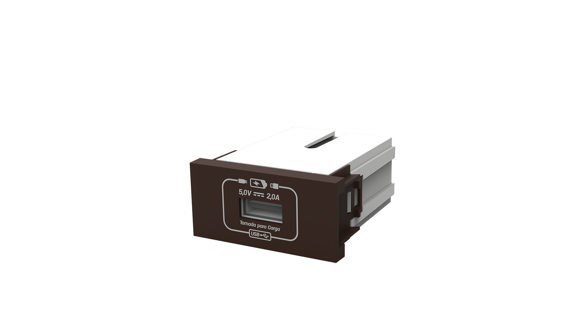 Módulo tomada recarga USB