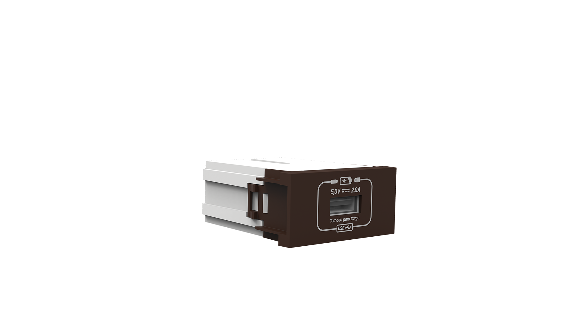 Módulo tomada recarga USB