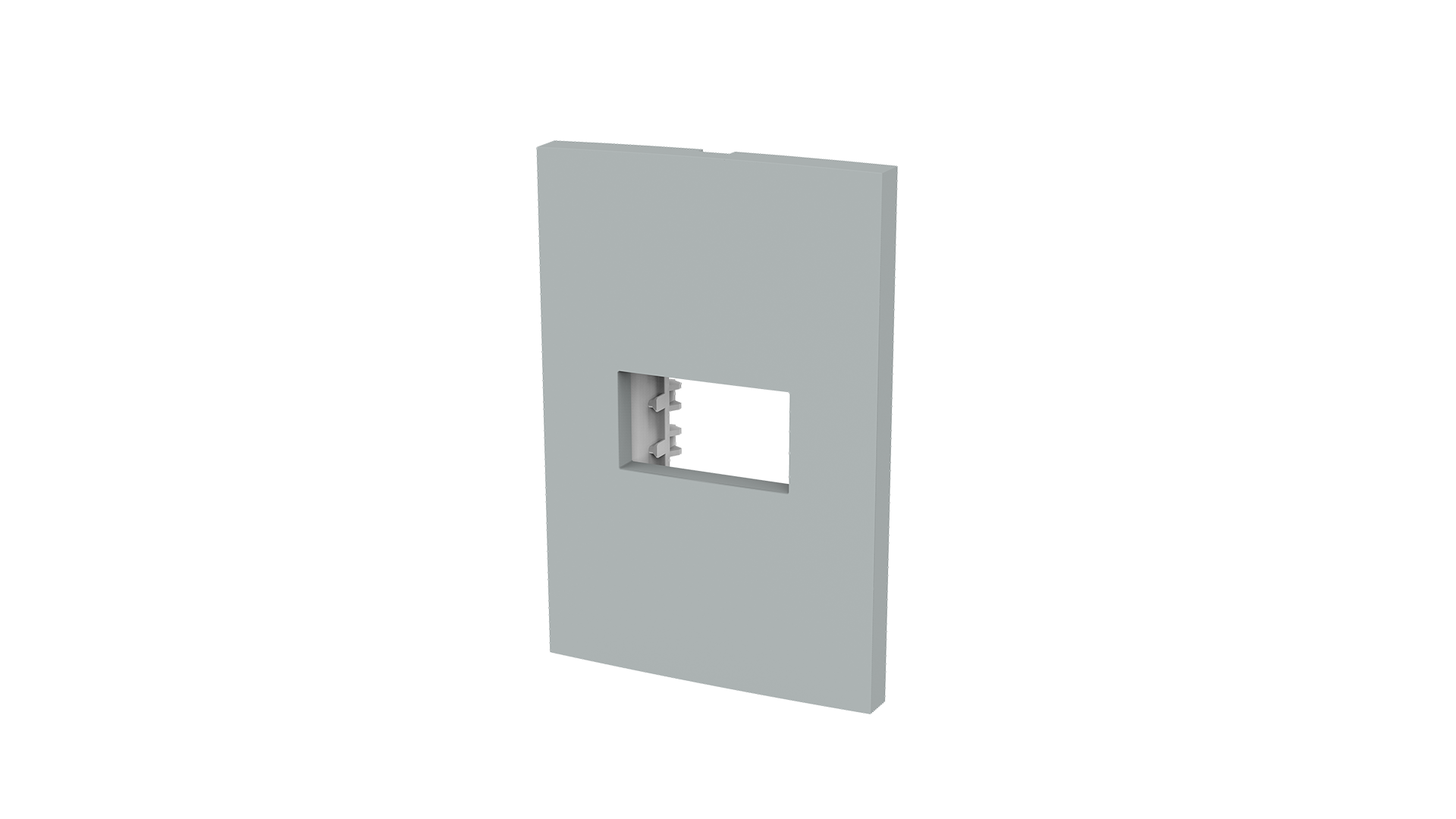 Placa 2x4" 1 módulo + suporte