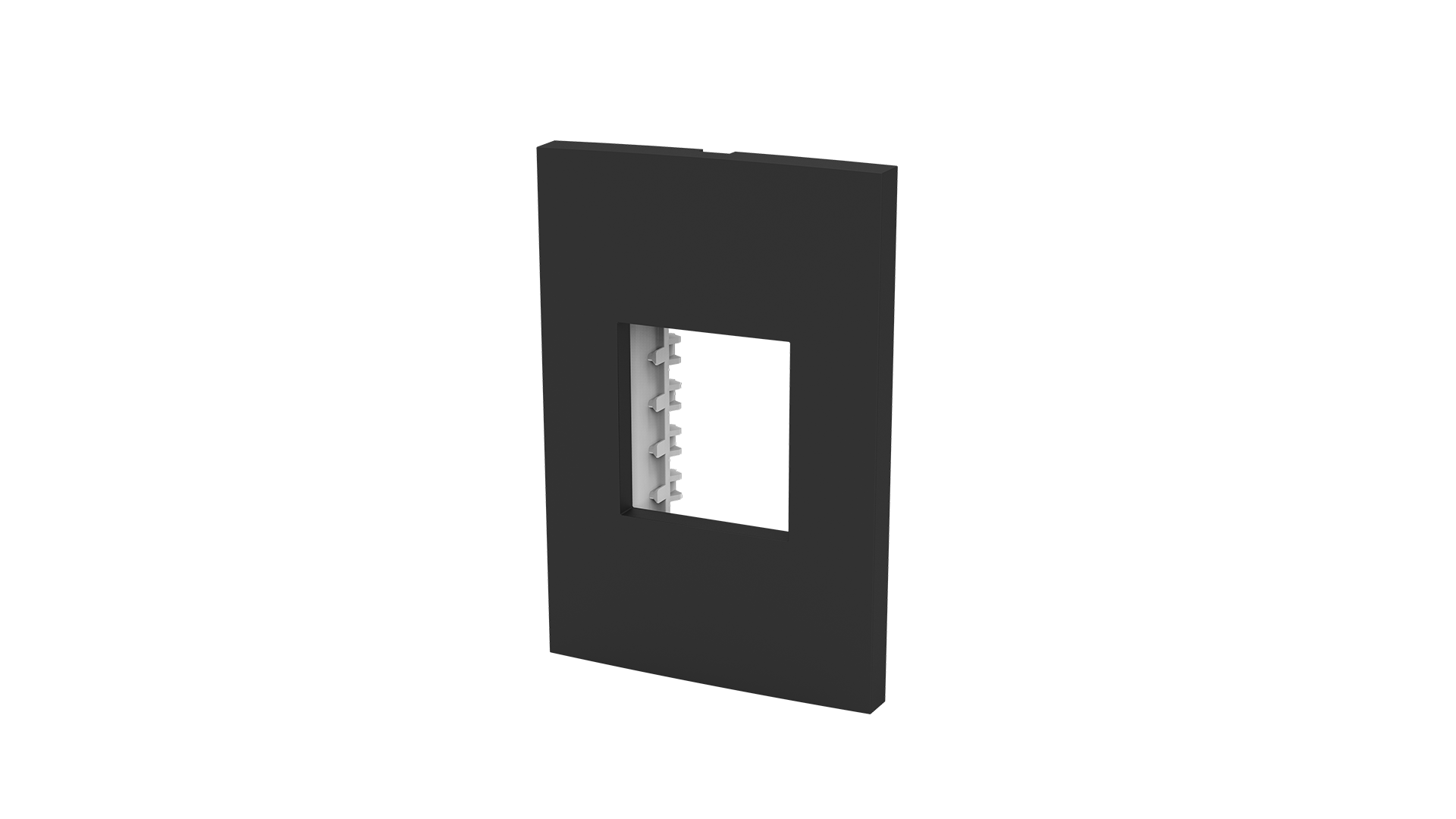 Placa 2x4" 2 módulos + suporte