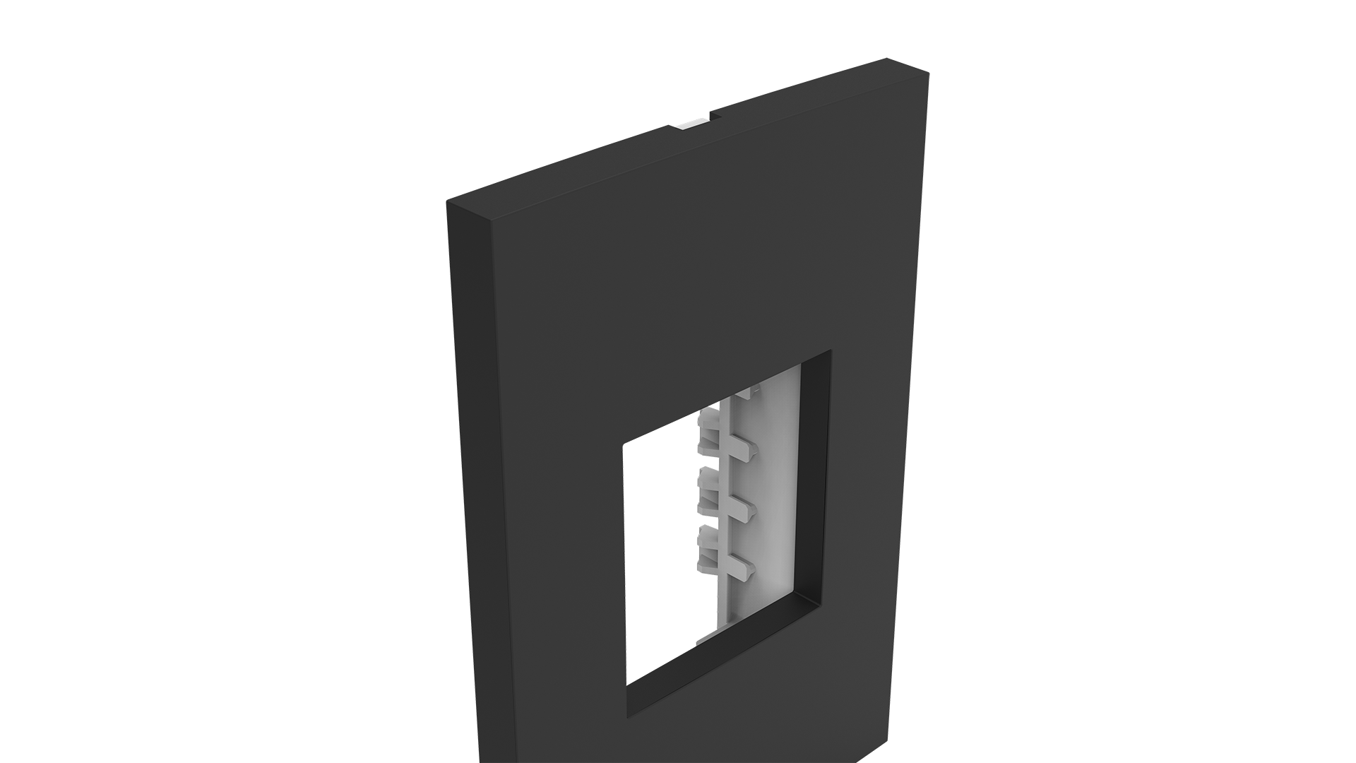 Placa 2x4" 2 módulos + suporte