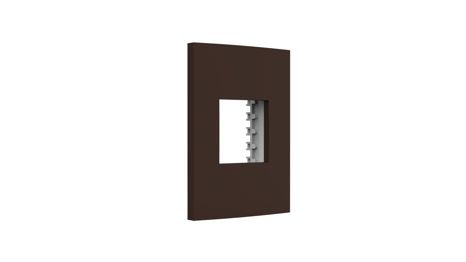 Placa 2x4" 2 módulos + suporte