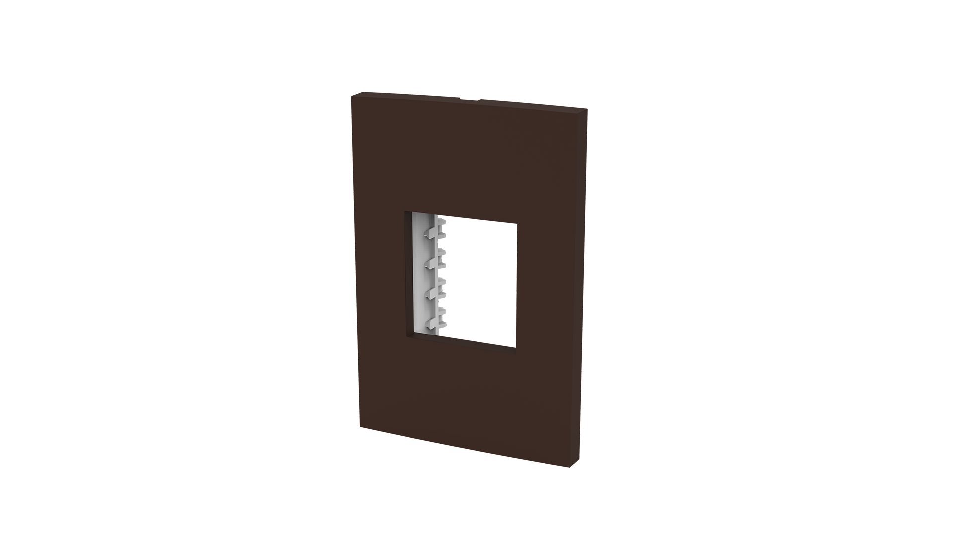Placa 2x4" 2 módulos + suporte