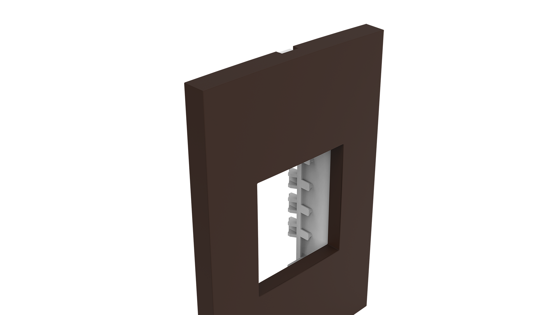 Placa 2x4" 2 módulos + suporte