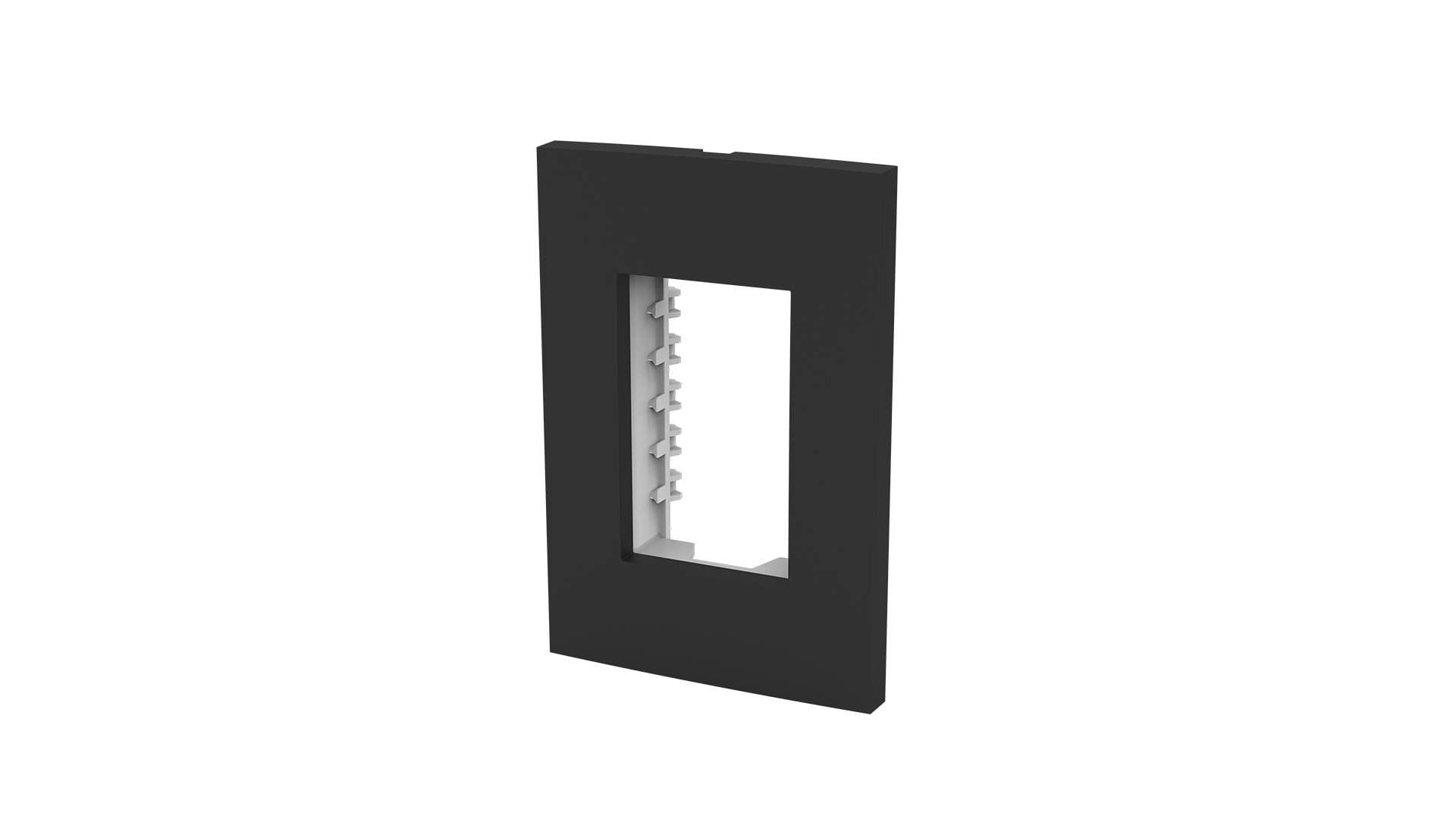 Placa 2x4" 3 módulos + suporte