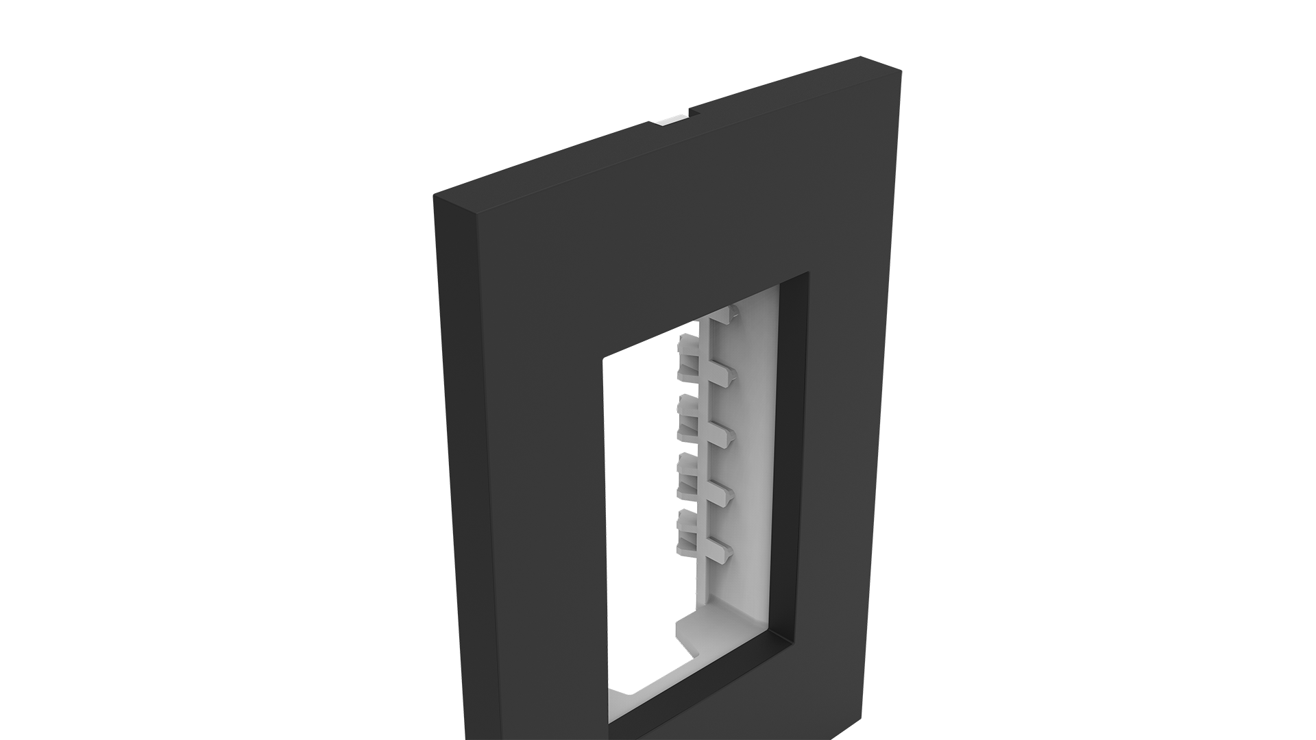 Placa 2x4" 3 módulos + suporte