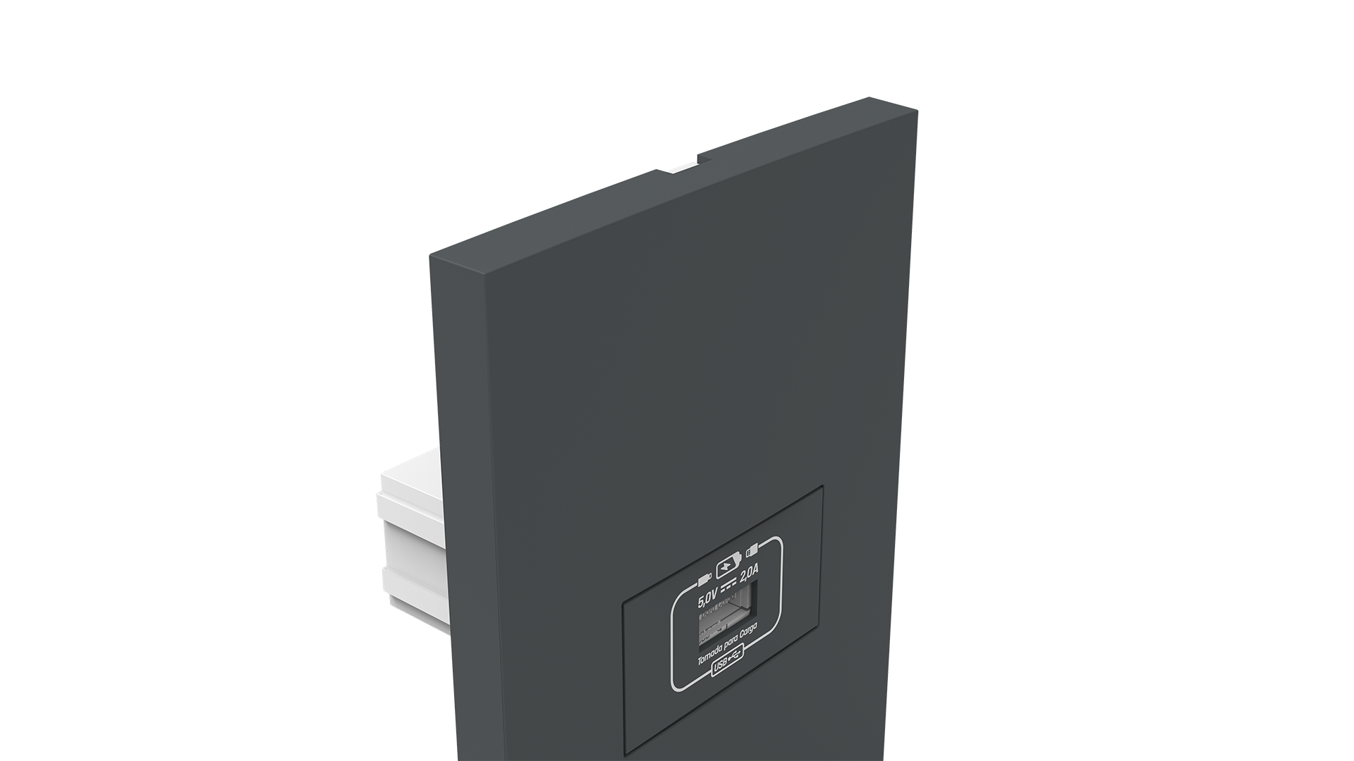 Conjunto tomada recarga USB