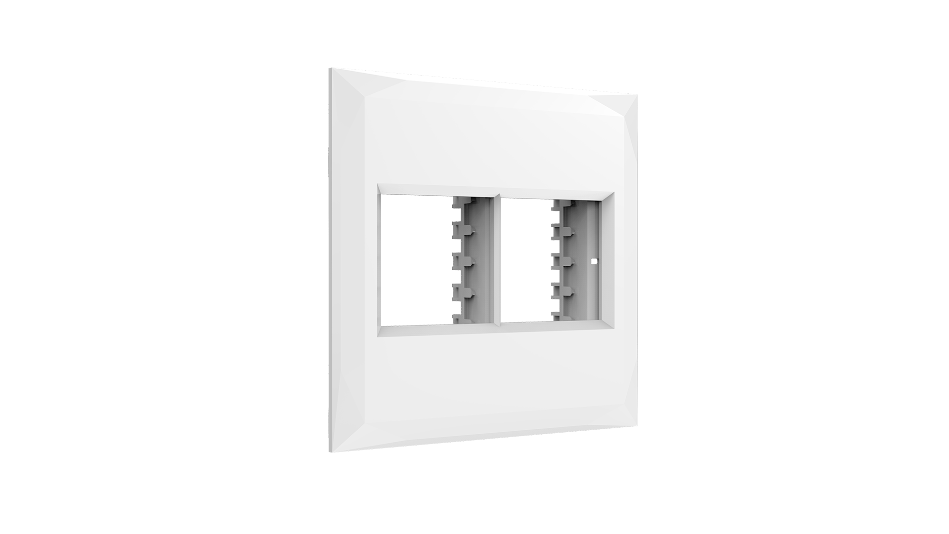 Placa 4x4" 2+2 módulos + suporte