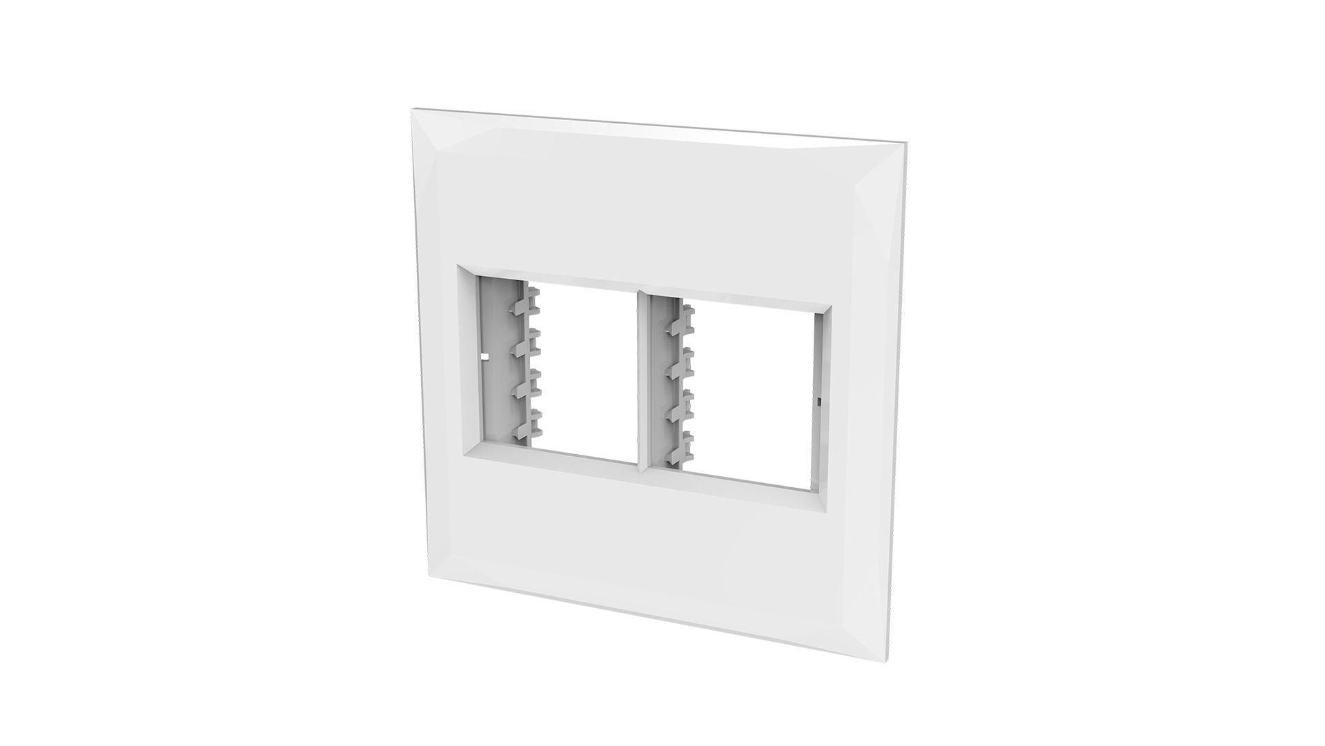 Placa 4x4" 2+2 módulos + suporte