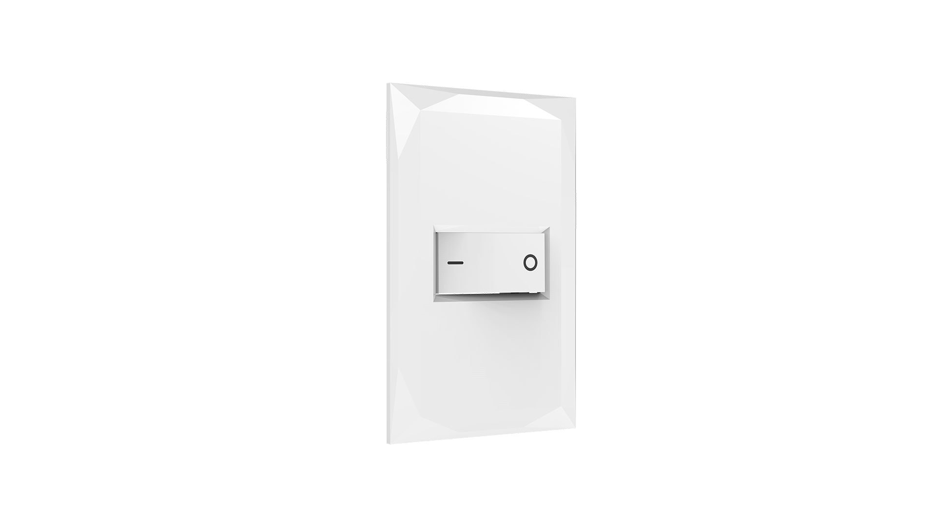 Conjunto interruptor 1 tecla bipolar paralelo