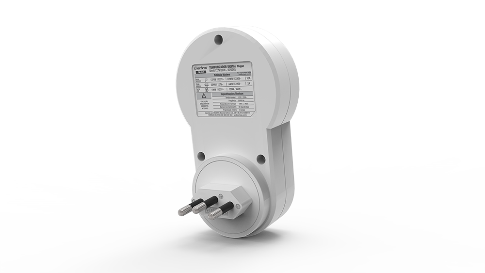 Temporizador digital bivolt (plugue)