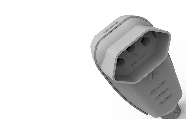 Tomada móvel 2P + T / 20A
