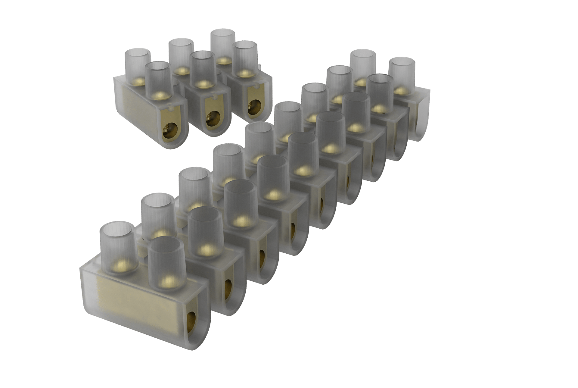 Conector múltiplo 12 bornes 2,5mm² (embalagem pacote)