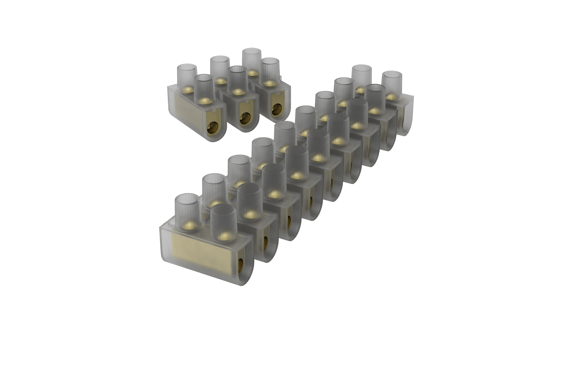 Conector múltiplo 12 bornes 6,0mm² (embalagem pacote)