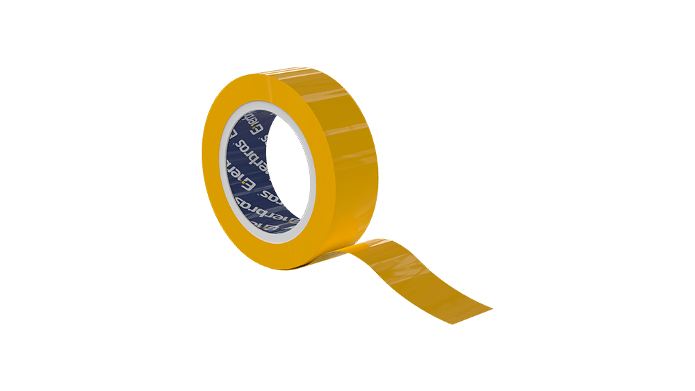 Fita isolante E13 tubete (18mm x 10m) - Amarela