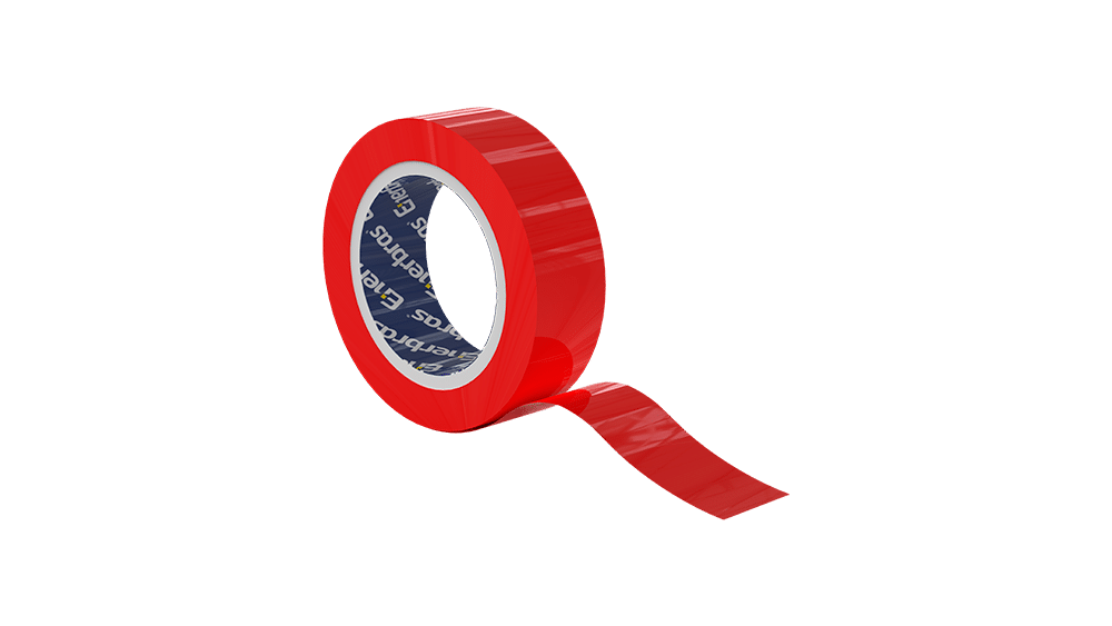 Fita isolante E13 tubete (18mm x 10m) - Vermelho