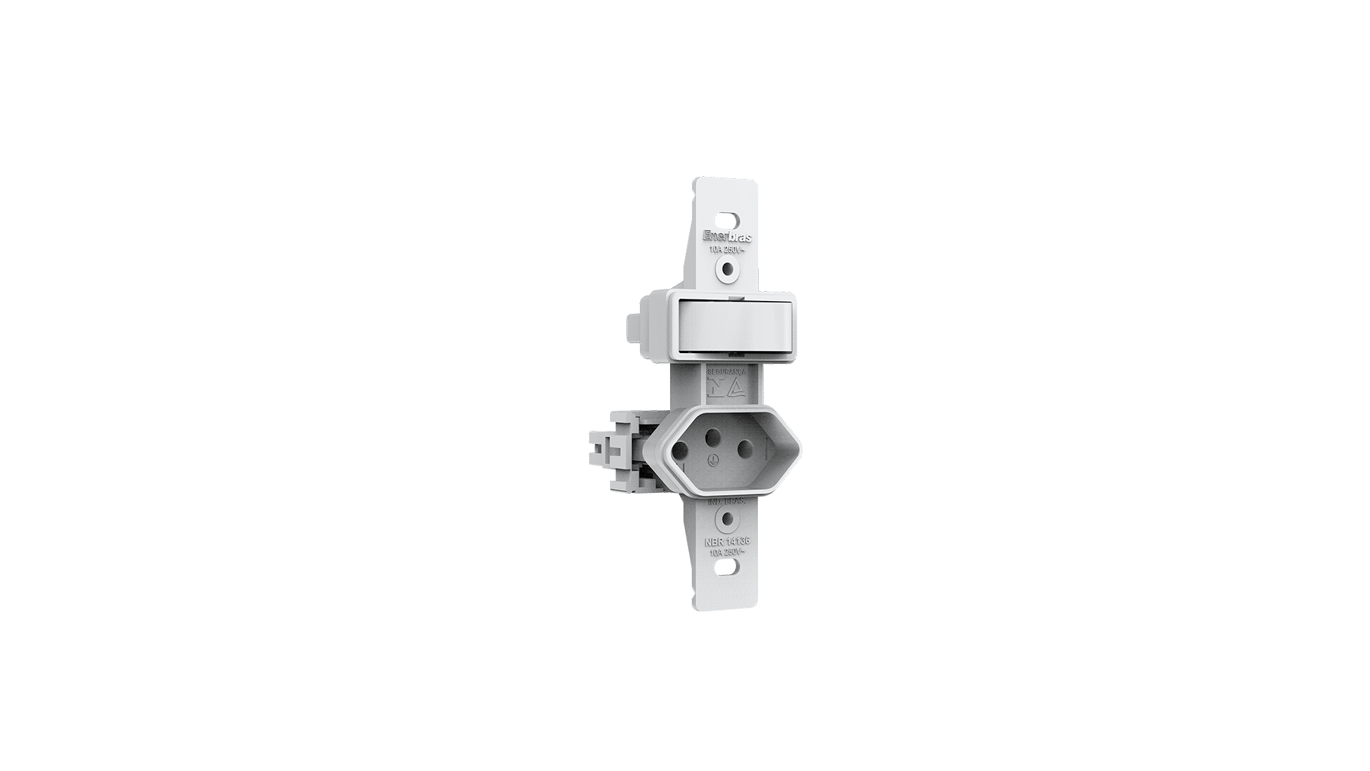 Módulo interruptor 1 tecla simples + tomada 10A