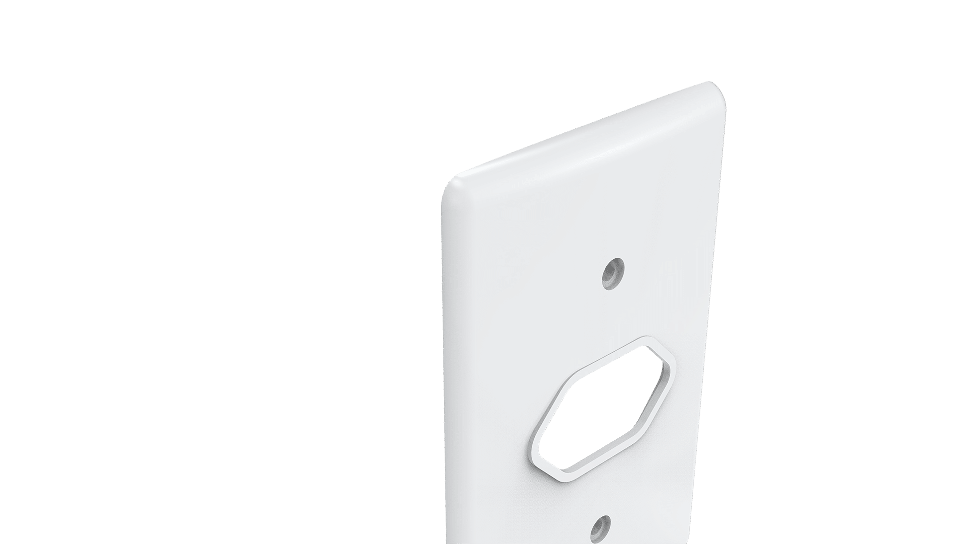 Placa 2x4" 1 tomada